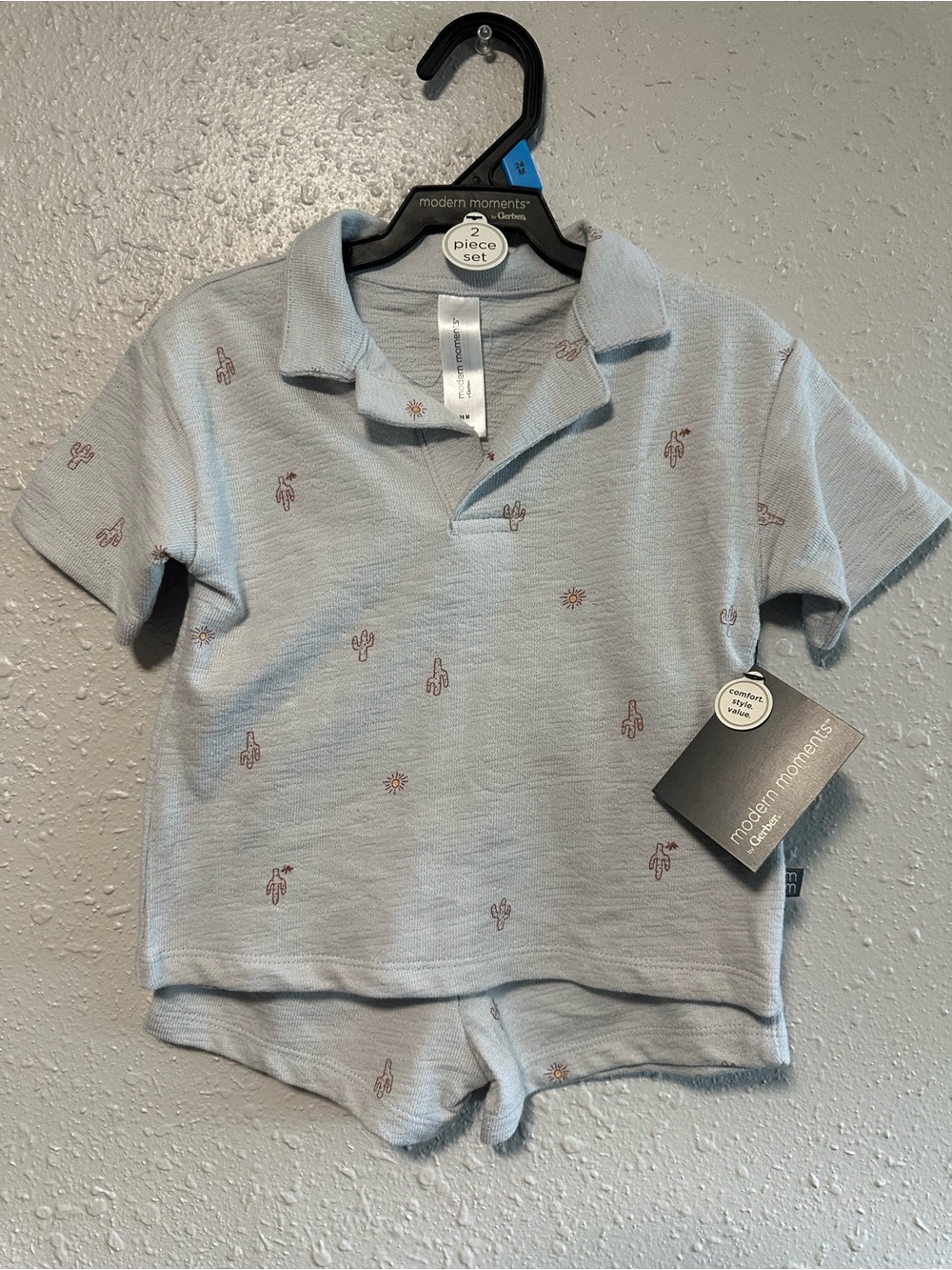 NEW 24m Modern Moments Toddler Boys Gray Outfit